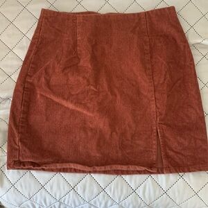 Aeropostale corduroy skirt in burnt orange size Small.